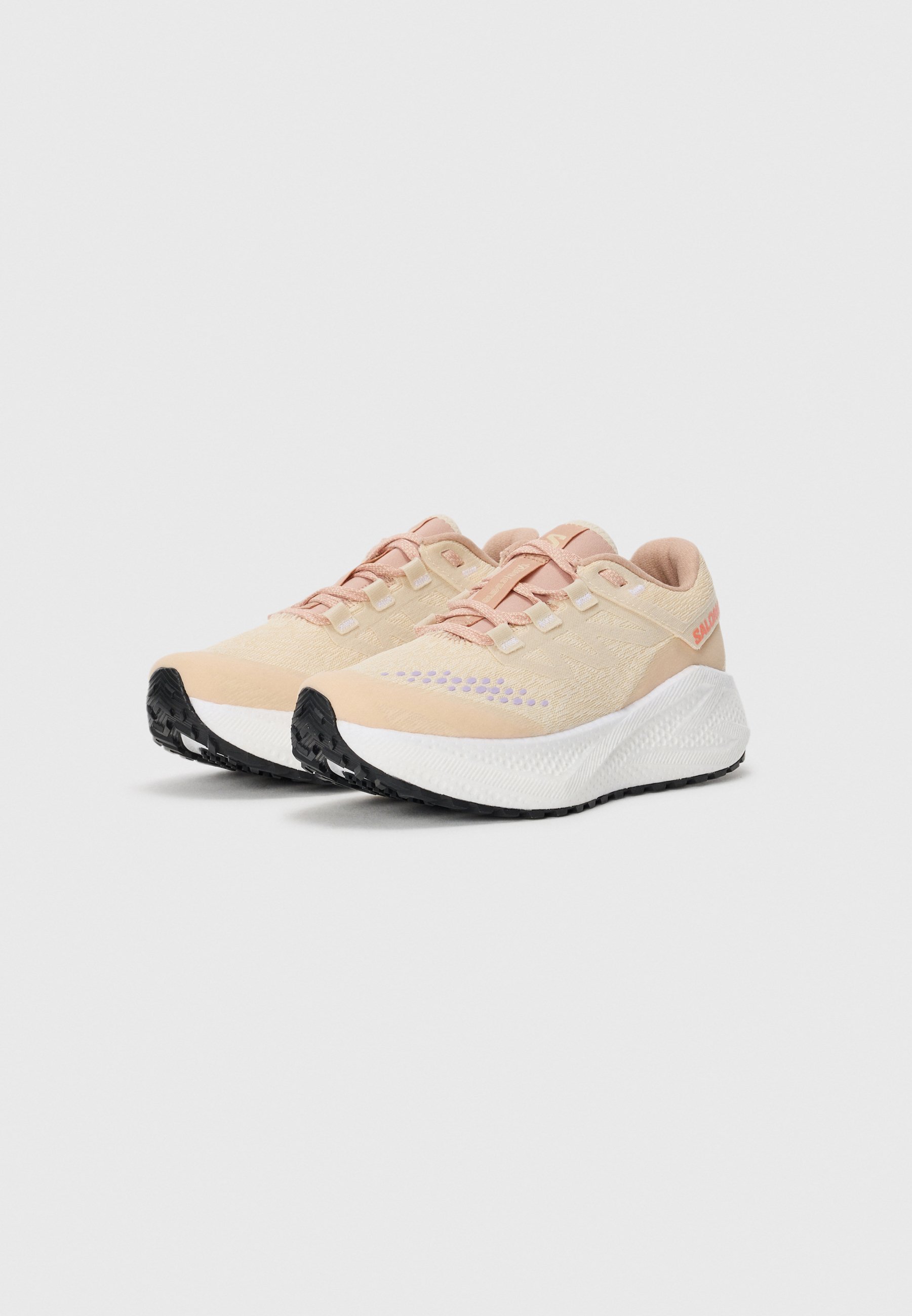 Salomon AERO GLIDE 3 - Chaussures de trail - Shortbread/Blanc/Corde fusion