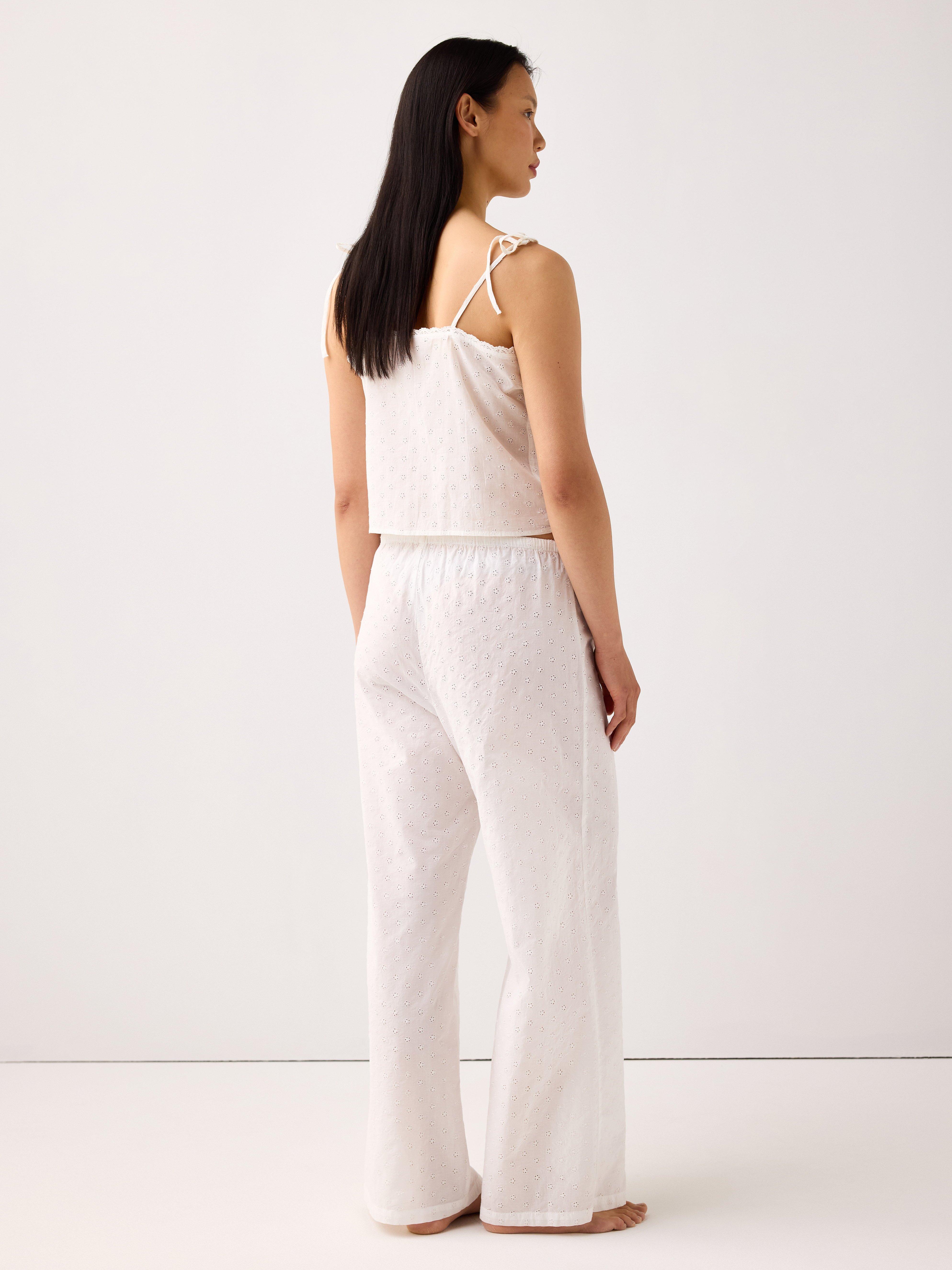 Pijama Byxor Branco