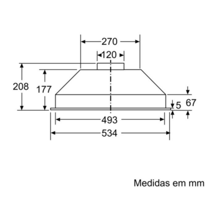Filterunit - BOSCH - DLN53AA70 - 3 presets - 300 m³/h - 61 dB