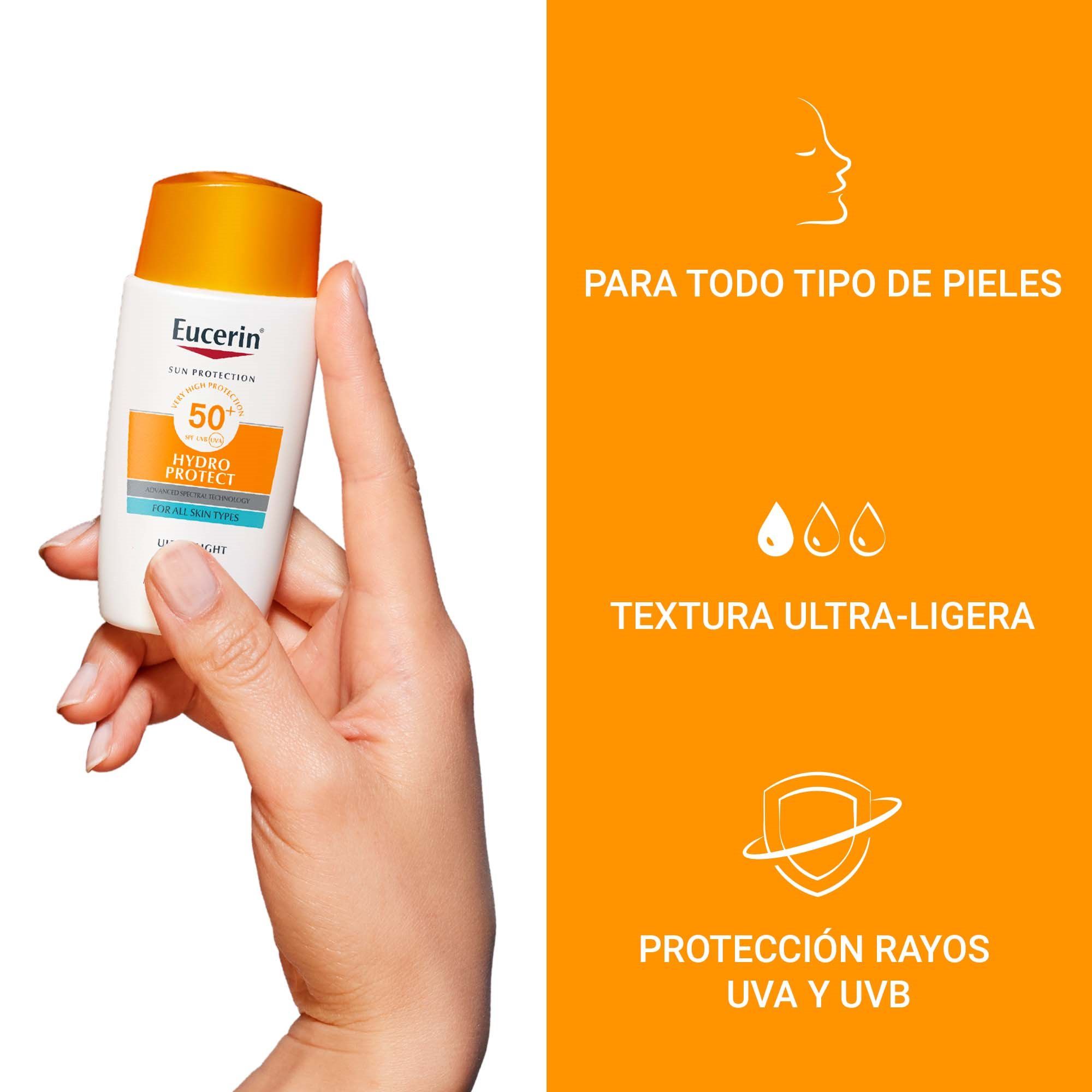 „Hydro Protect Ultra Light Fluid“ veido apsaugos nuo saulės priemonė nuo saulės SPF 50 Apsauga nuo saulės vaistinėje