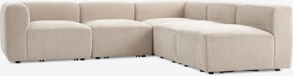 SKEJBY SKEJBY Modularna sofa za 5 sjedala, otvorena, pješčana tkanina