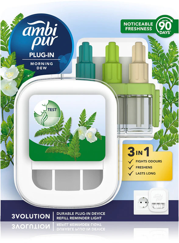Ambipur 3volution Morning Dew Ambientador Elétrico com Refil