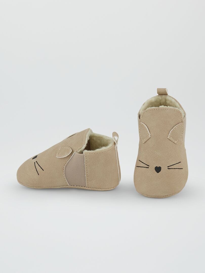 Botas acolchoadas - BEGE
