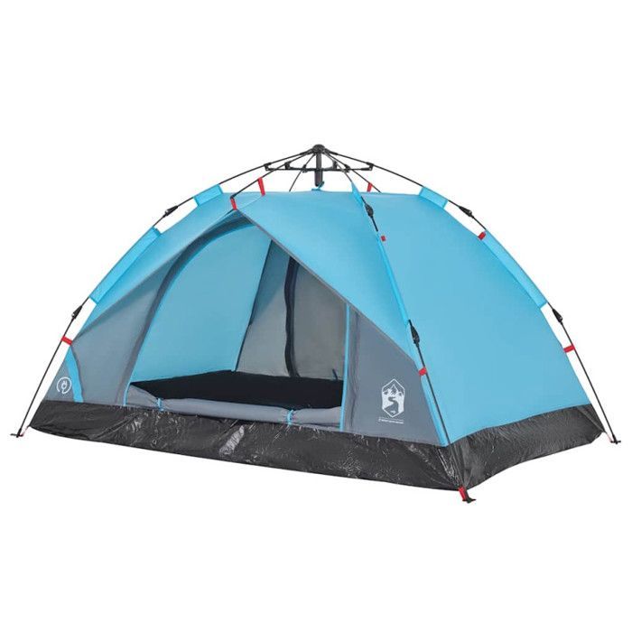 Tienda de campaña tipo domo para 2 personas vidaXL, azul, de liberación rápida, 4004190