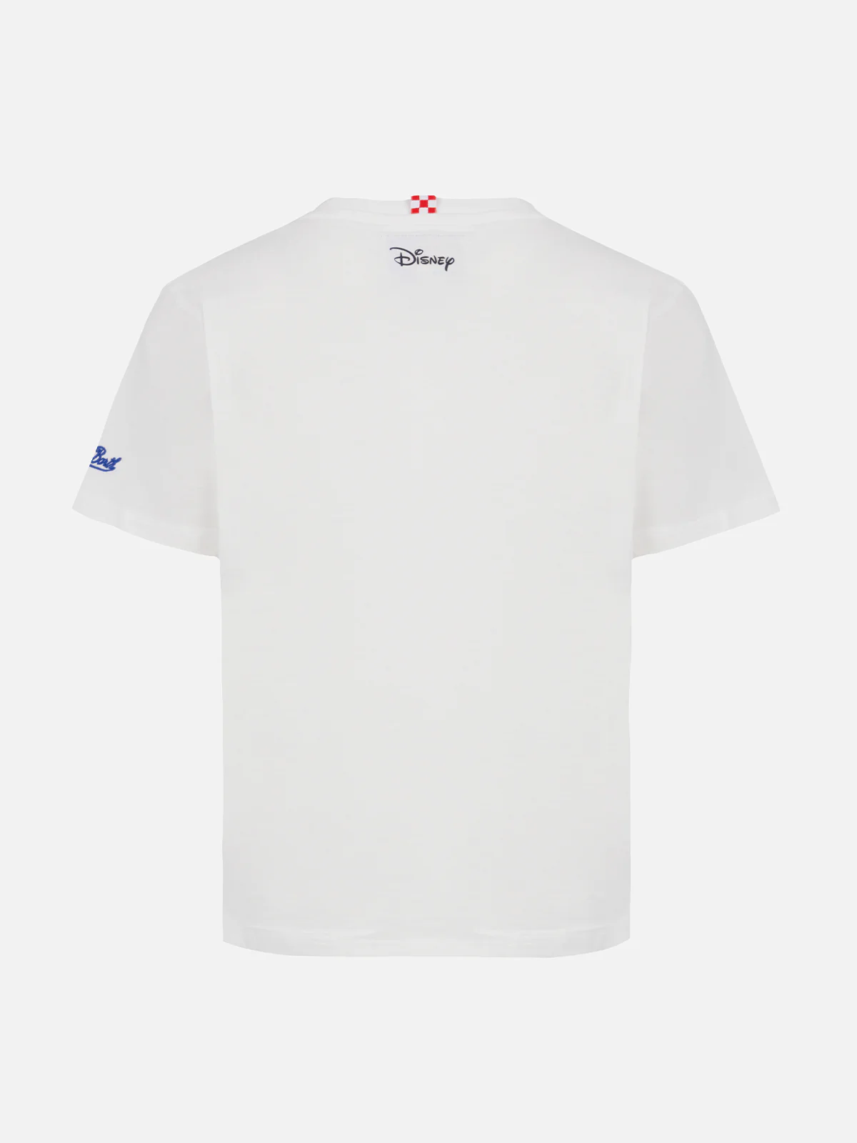 Cameron T-shirt van zwaar katoen voor kinderen met Donald Duck-print en -borduurwerk.