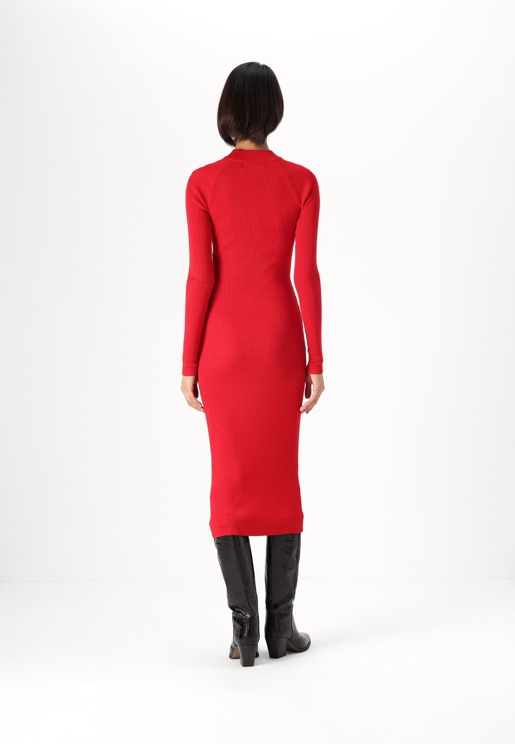 Vero Moda Tall VMWILLOW DRESS - Sukienka sweterkowa - salsa