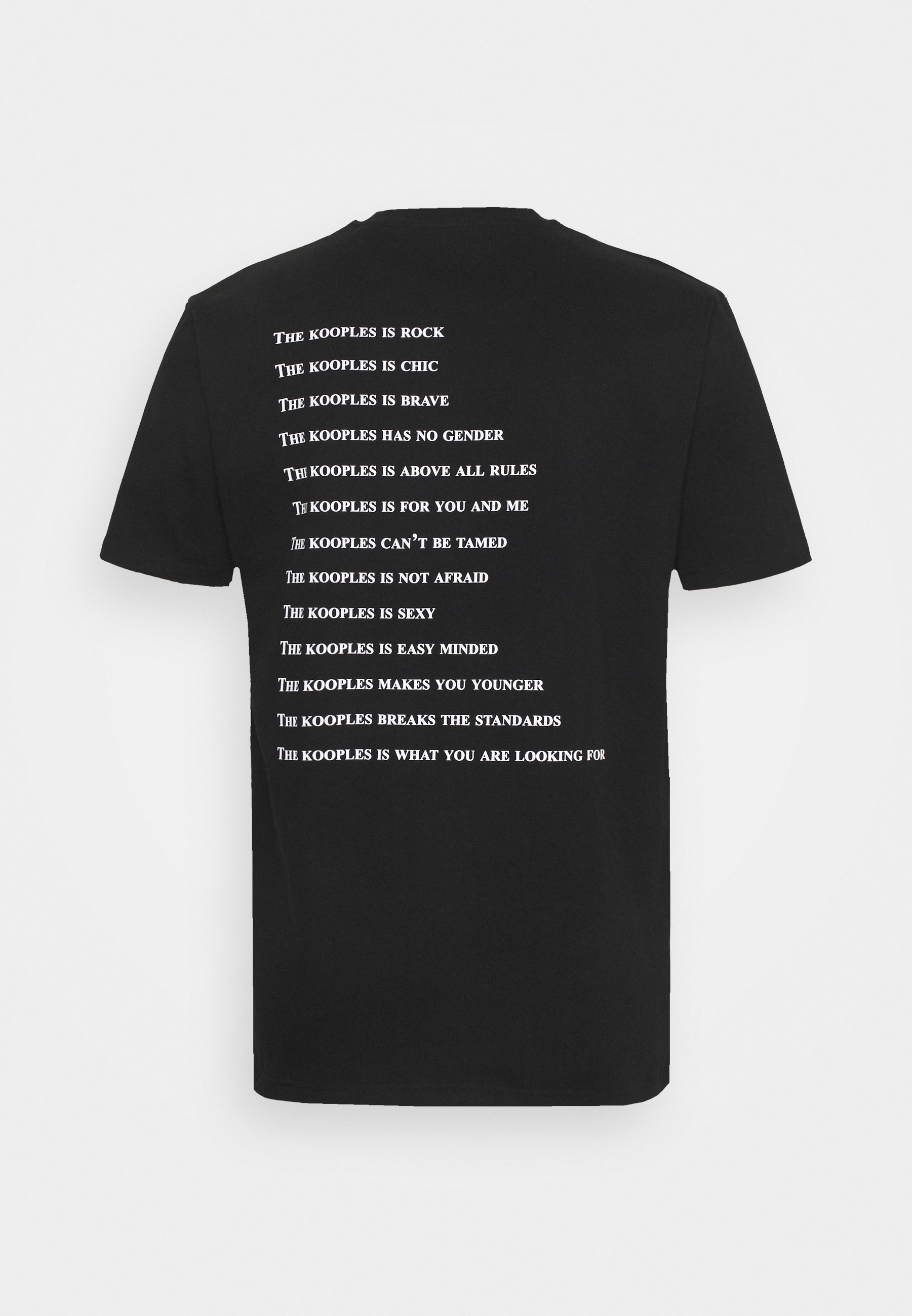 The Kooples TEE - Tričko s potiskem - black
