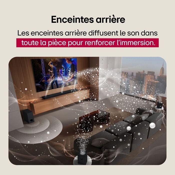 LG S95TR Barre de son 810 Watts IA compatible
