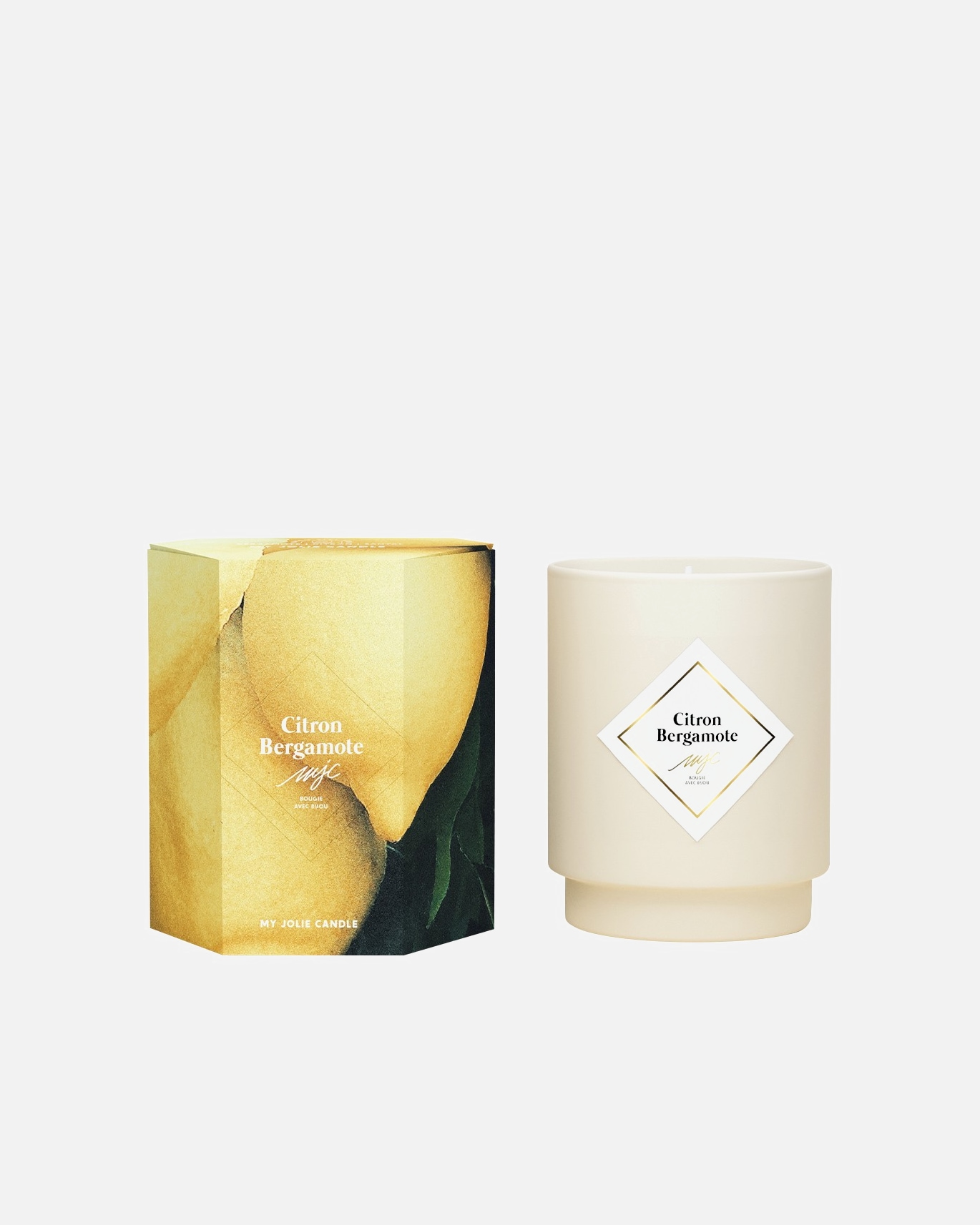 MY JOLIE CANDLE Bougie collier or citron bergamote