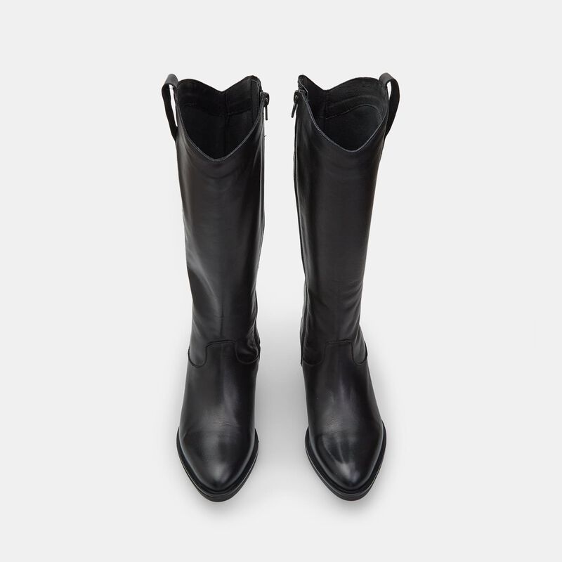 Damskie skórzane buty kowbojskie BATA