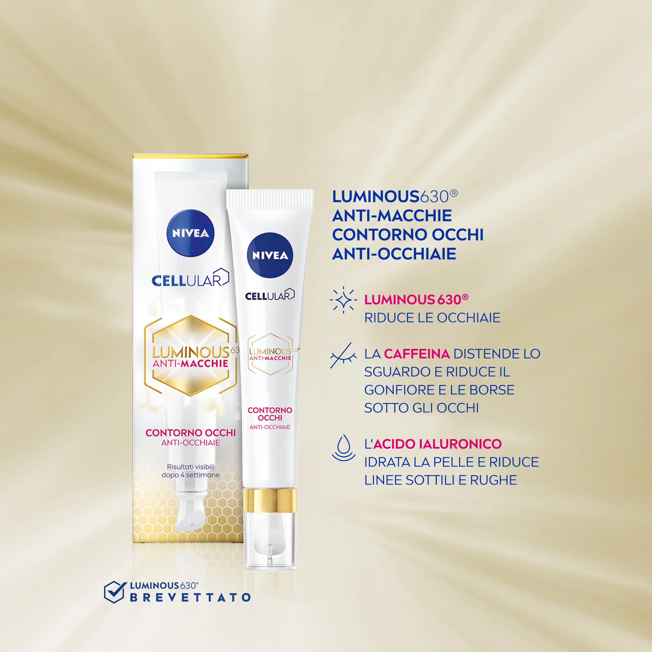 NIVEA Cellular Luminous Anti-Blemish Augencreme 15 ml gegen dunkle Augenringe