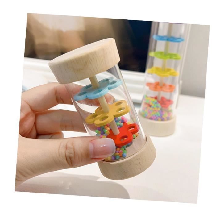 Instrumentos musicales para la educación infantil temprana, juguete para hacer llover para niños, juguetes musicales para niños pequeños, juguete