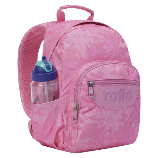  Mochila Escolar Totto Palmeras Rosas Tempera