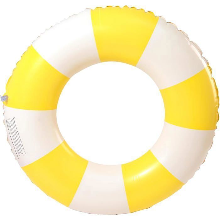 Opblaasbare zwemband voor volwassenen, zwemboei voor zwembadfeestjes - Binnendiameter 35 cm (geel)