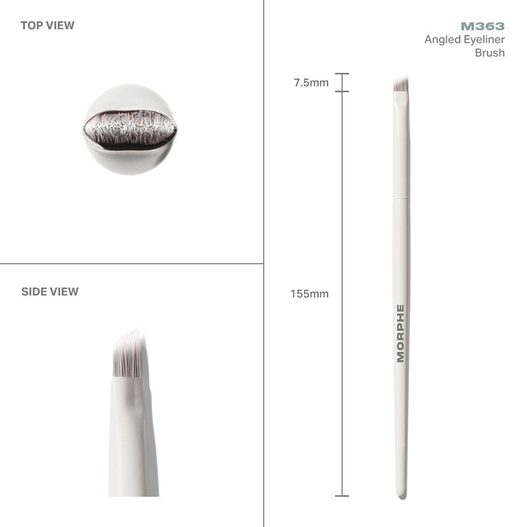 Morphe Eyelinerkwast M363, schuine eyelinerkwast – 1 stuk
