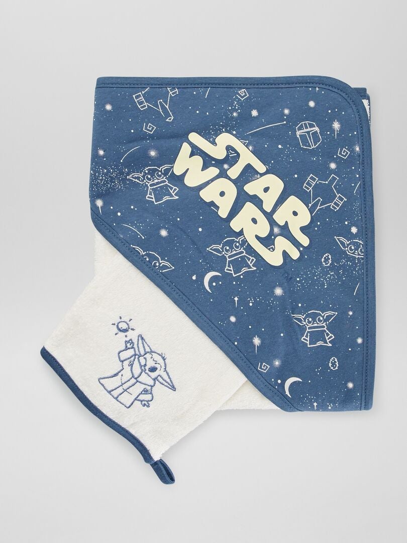 Bata de baño y toalla de Star Wars - AZUL
