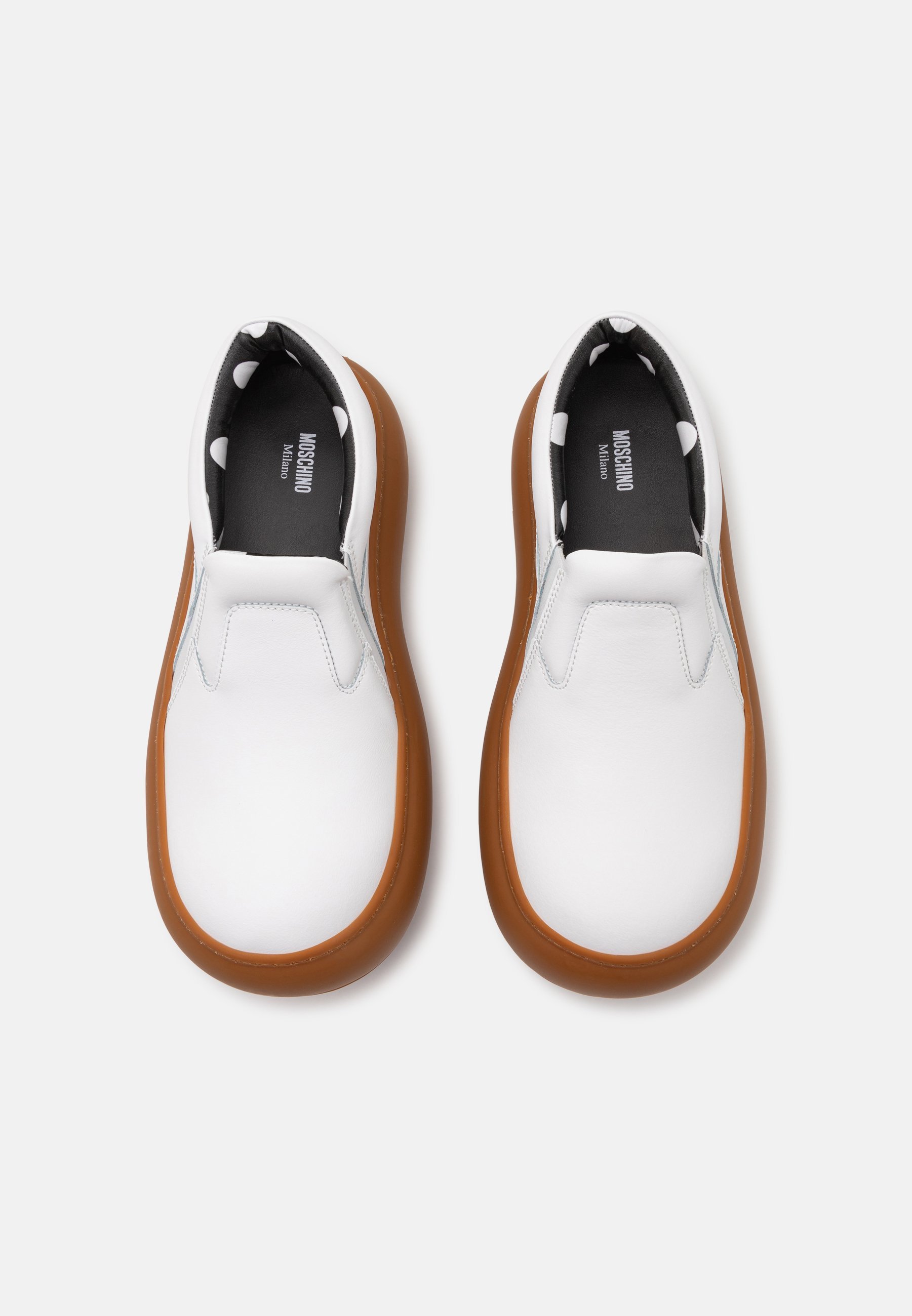 MOSCHINO OLLIE SCHOENEN - Instappers - bianco