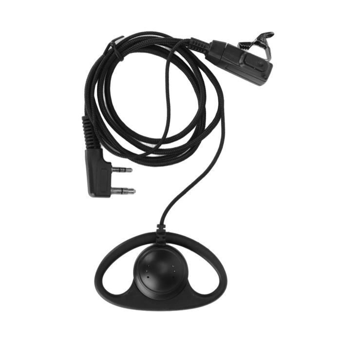 Sonew Oreillette radio bidirectionnelle Talkie Walkie Écouteur Antibruit Multifonctionnel 2 Voies Radio Casque pour Baofeng Talkie