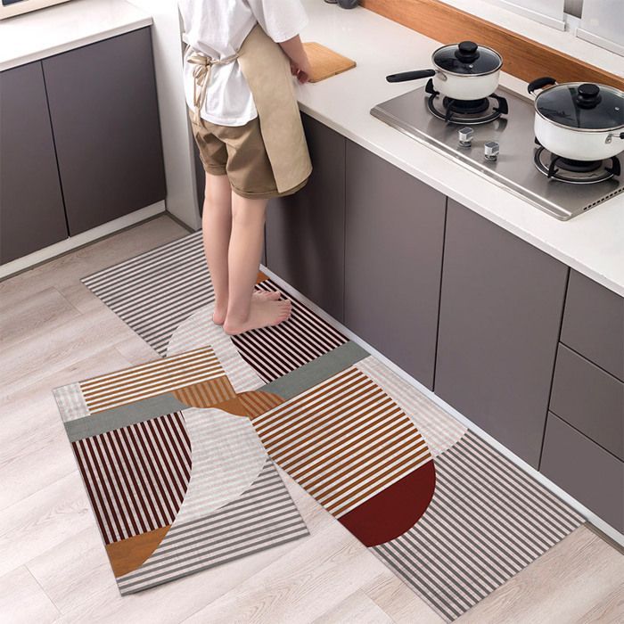 SHLK Lot de 2 TAPIS DE CUISINE,American Bohemian Ethnic wind tapis - 40*60 + 40*120cm (Tissu technologique) -Couleur: qysc - 1199