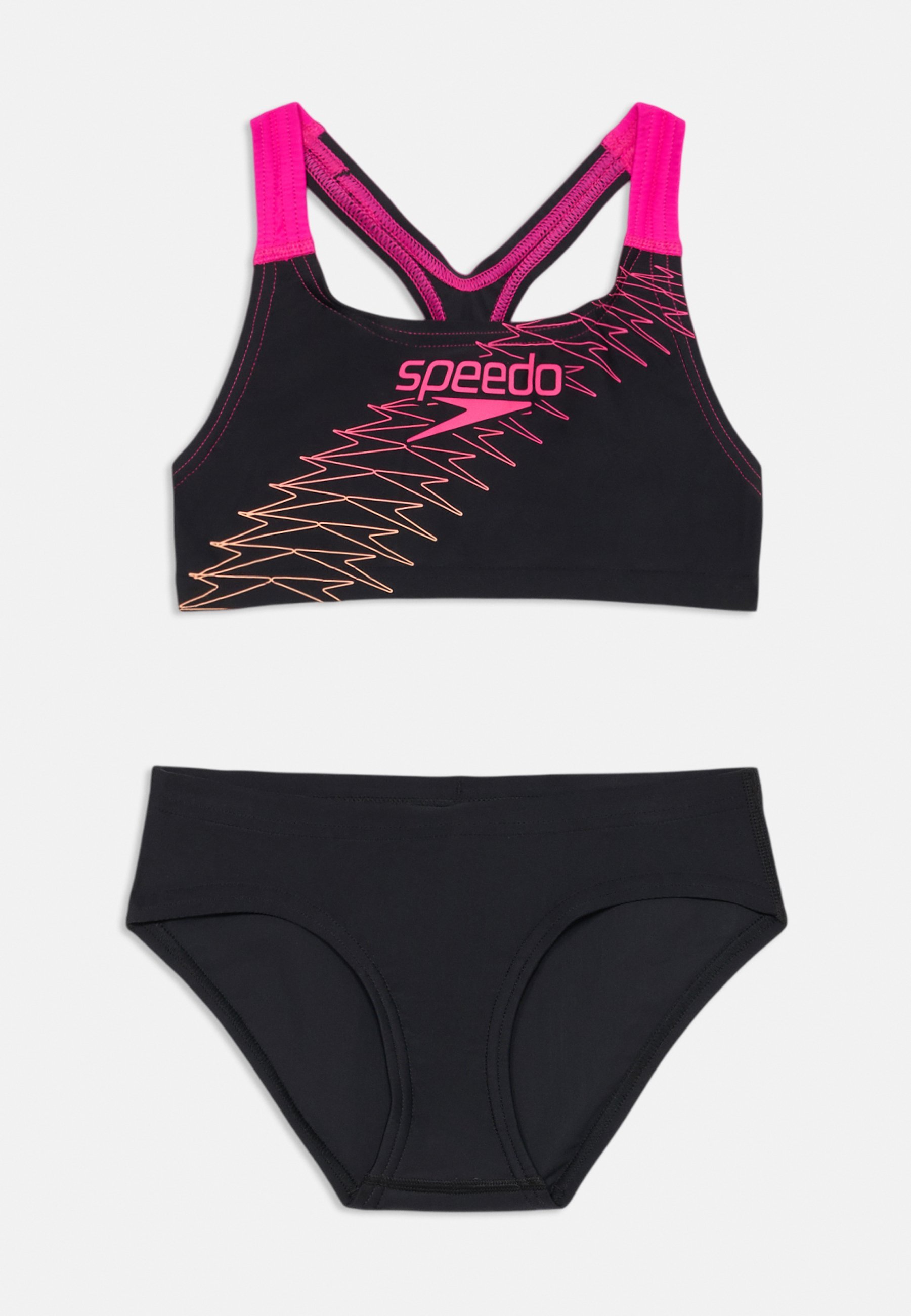 Speedo Mädchen Medley Logo - Bikini - Schlagrosa