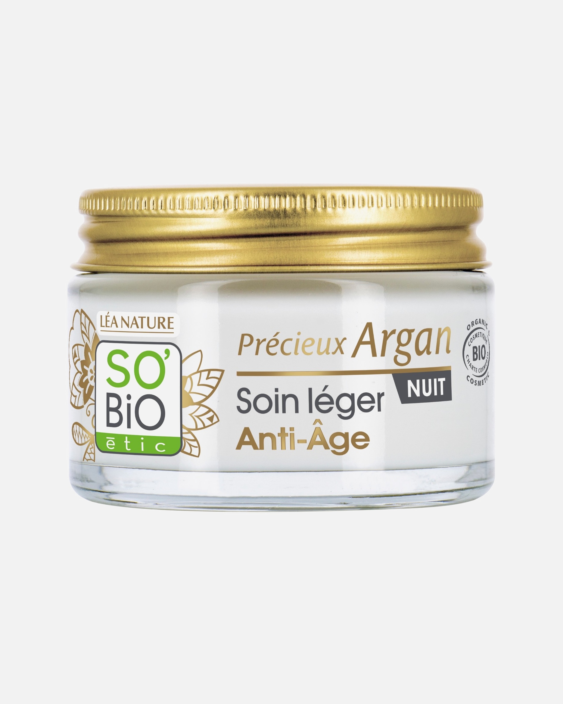 SO BiO étic Soin léger Anti-Âge nuit, Précieux Argan