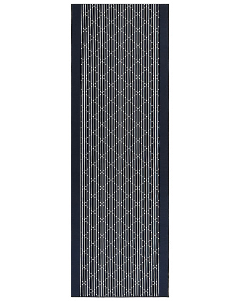 Chodnik dywan granatowy  80x240 cm geometryczny