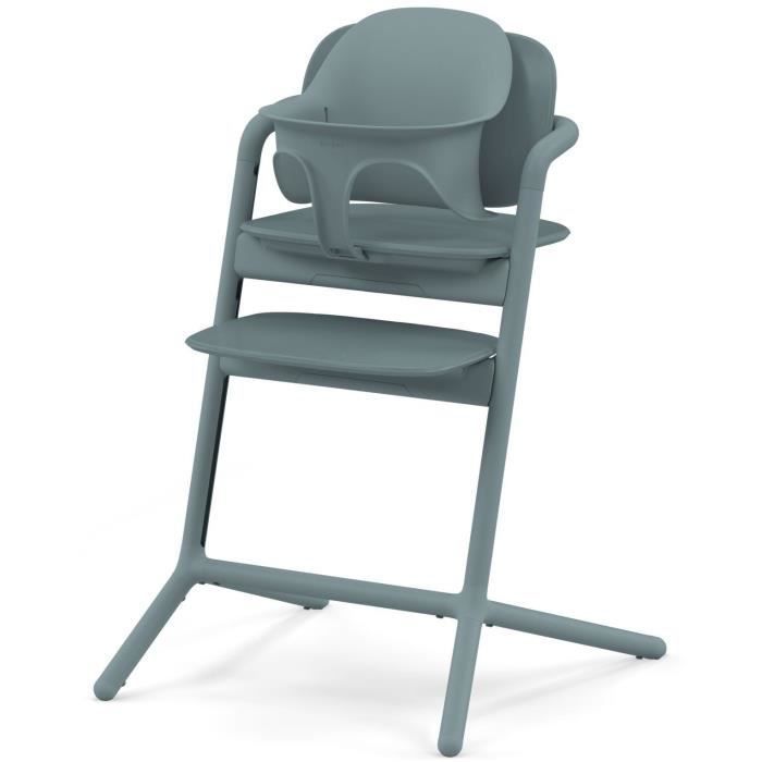 CYBEX - Trona convertible - Pack 3 en 1 - LEMO 2 - Azul - Altura y profundidad ajustables - Incluye juego para bebé