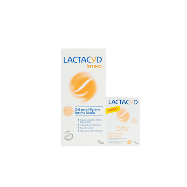 Coffret cadeau intime Lactacyd de 10 lingettes intimes 400 ml (10 unités)