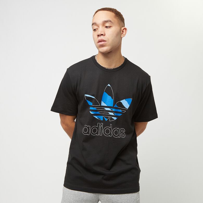 Exclusief T-shirt met scheuren en camouflageprint