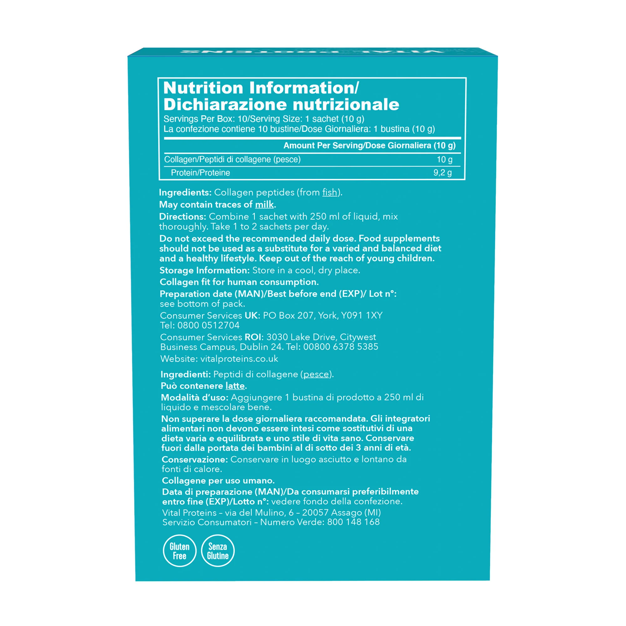 Integratori Alimentari Marine Collagen in Bustina - Integratore Corpo e Detox, Integratore Unghie e Capelli, Integratore Viso