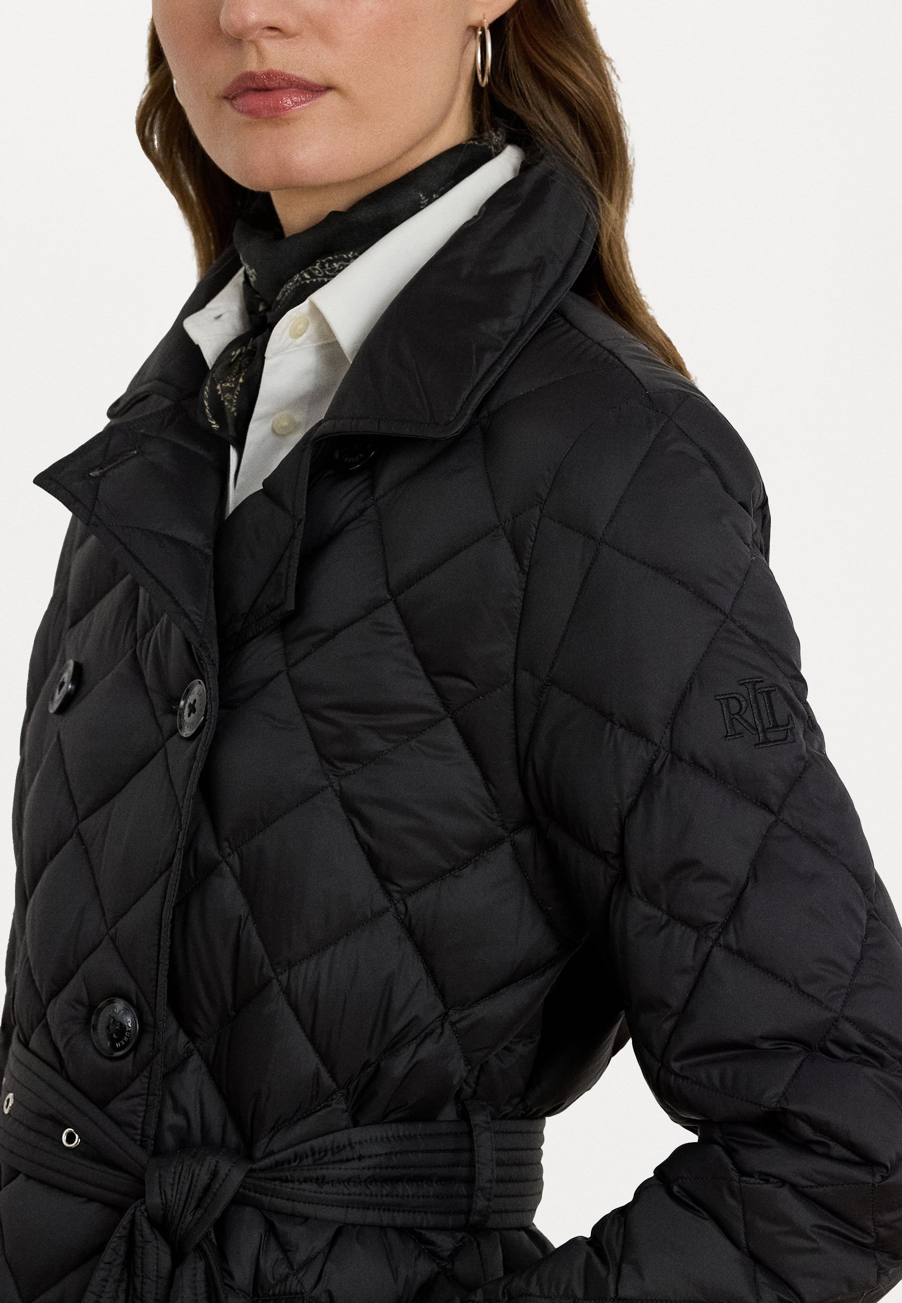 Trench matelassé Lauren Ralph Lauren DIAMOND - Doudoune - Noir