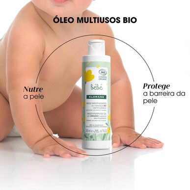 Klorane Baby Univerzális Olaj BIO Tisztít és Táplál 0 hónapos kortól 200 ml
