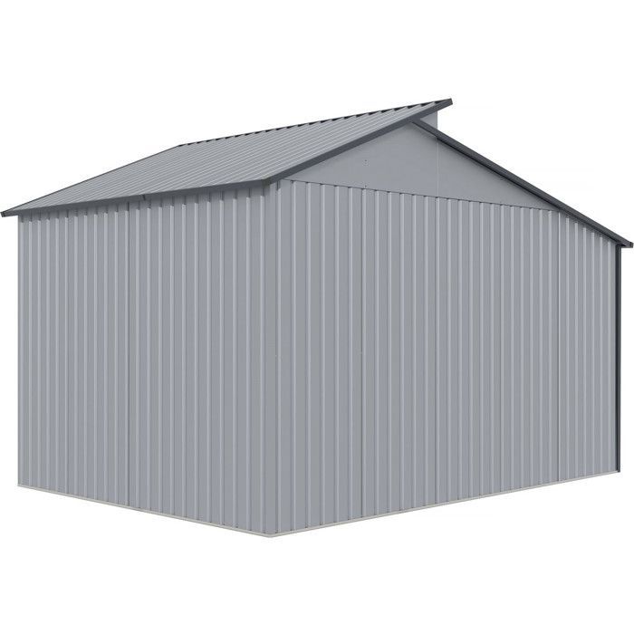 Abri de jardin métal avec pergola 