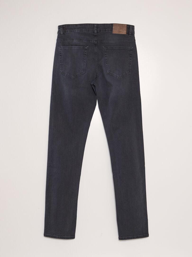 Slim fit jeans met 5 zakken - Maat L34 - Grijs