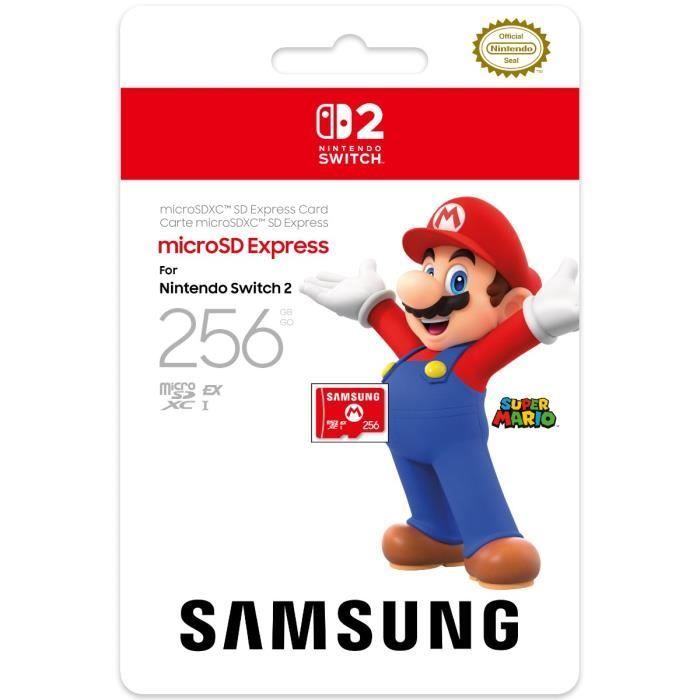 Tarjeta de memoria Micro SD Express Samsung de 256 GB para Nintendo Switch 2