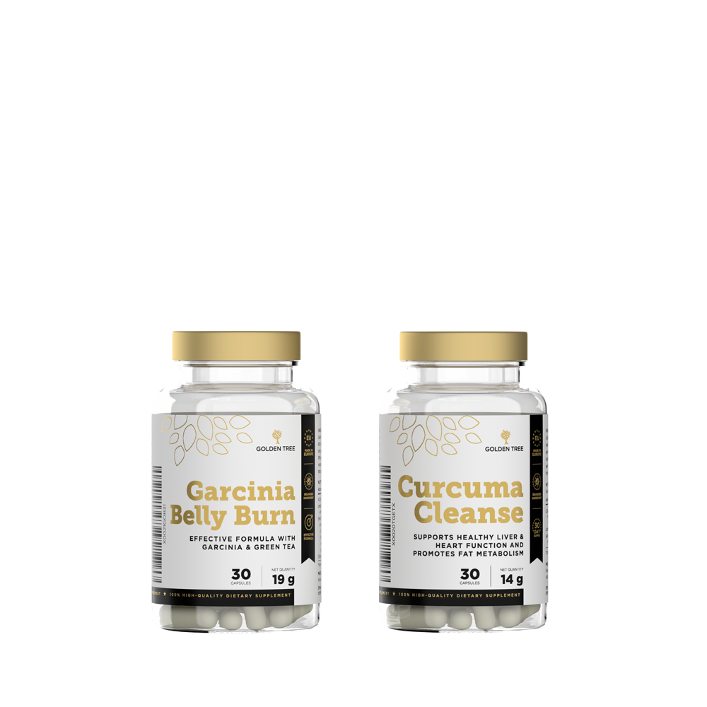 Golden Tree ZESTAW GARCINIA BELLY BURN + CURCUMA CLEANSE