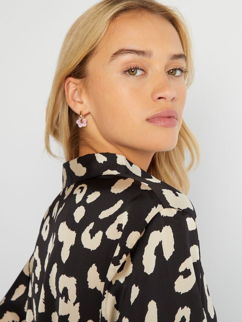 Camisa suave con estampado 'JDY' - leopardo