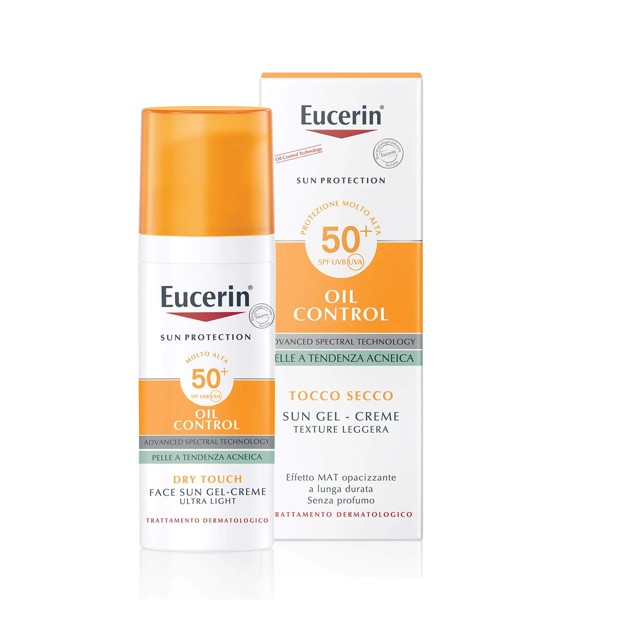 Sun Protection Oil Control Sun Face Gel-Creme Dry Touch SPF50+ - Solare viso alta prot.