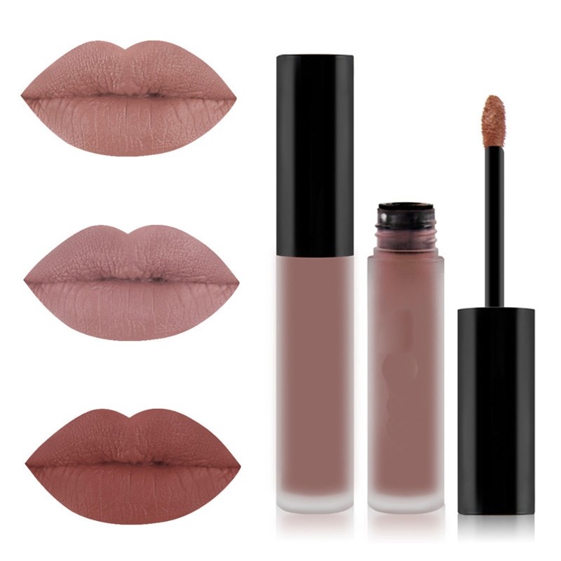 Rouge à lèvres liquide mat waterproof, maquillage rouge, longue tenue, brillant mat, rouge à lèvres noir, facile à appliquer, pour femmes et filles
