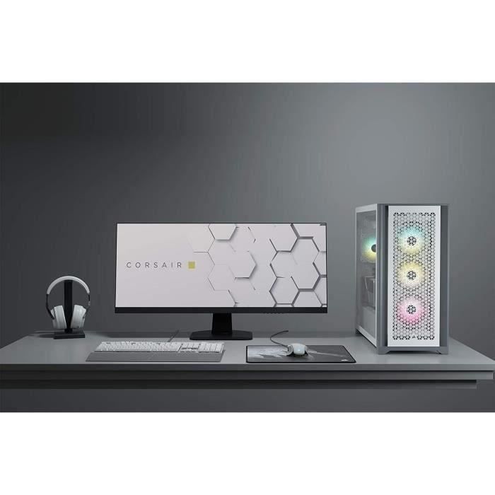 Boîtier PC - CORSAIR - CC-9011211-WW - ATX 5000D AIRFLOW - Moyen-tour en verre trempé - Blanc