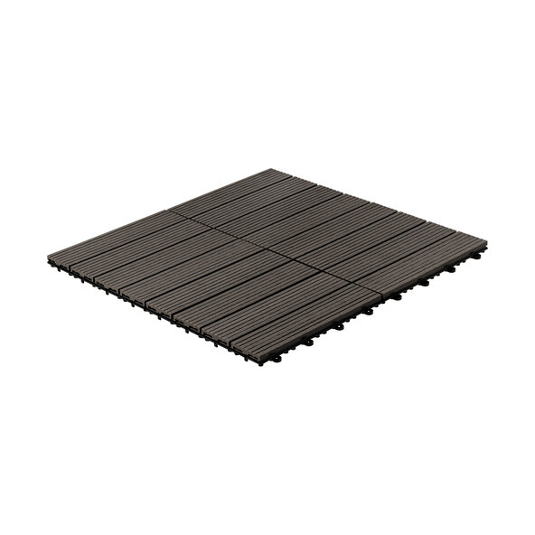 WPC-Holzfliesen BAVARO, 1 m², antrasitt