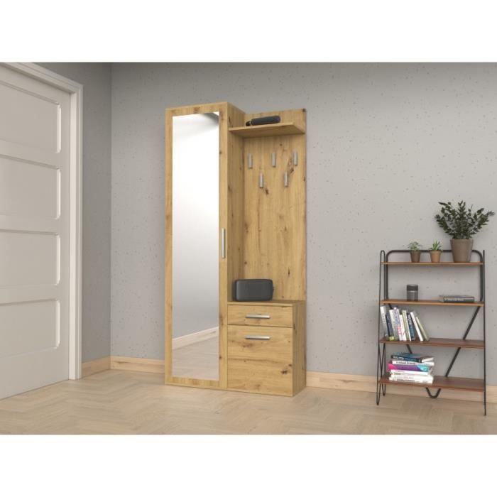 SHEILA | Entrance/hallway wardrobe with mirror | Hallway wardrobe + coat rack | Shoe storage + mirror + hooks