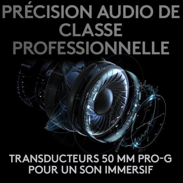 Gaming Headset - Wireless - Logitech G Pro X - Bluetooth - PC - Black
