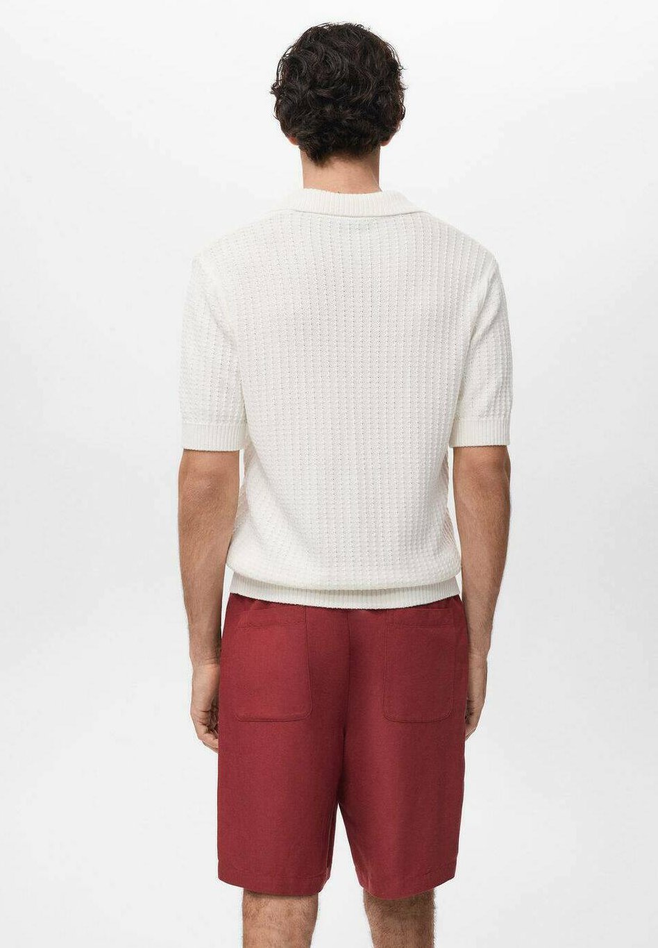 Polo Mango - blanc cassé