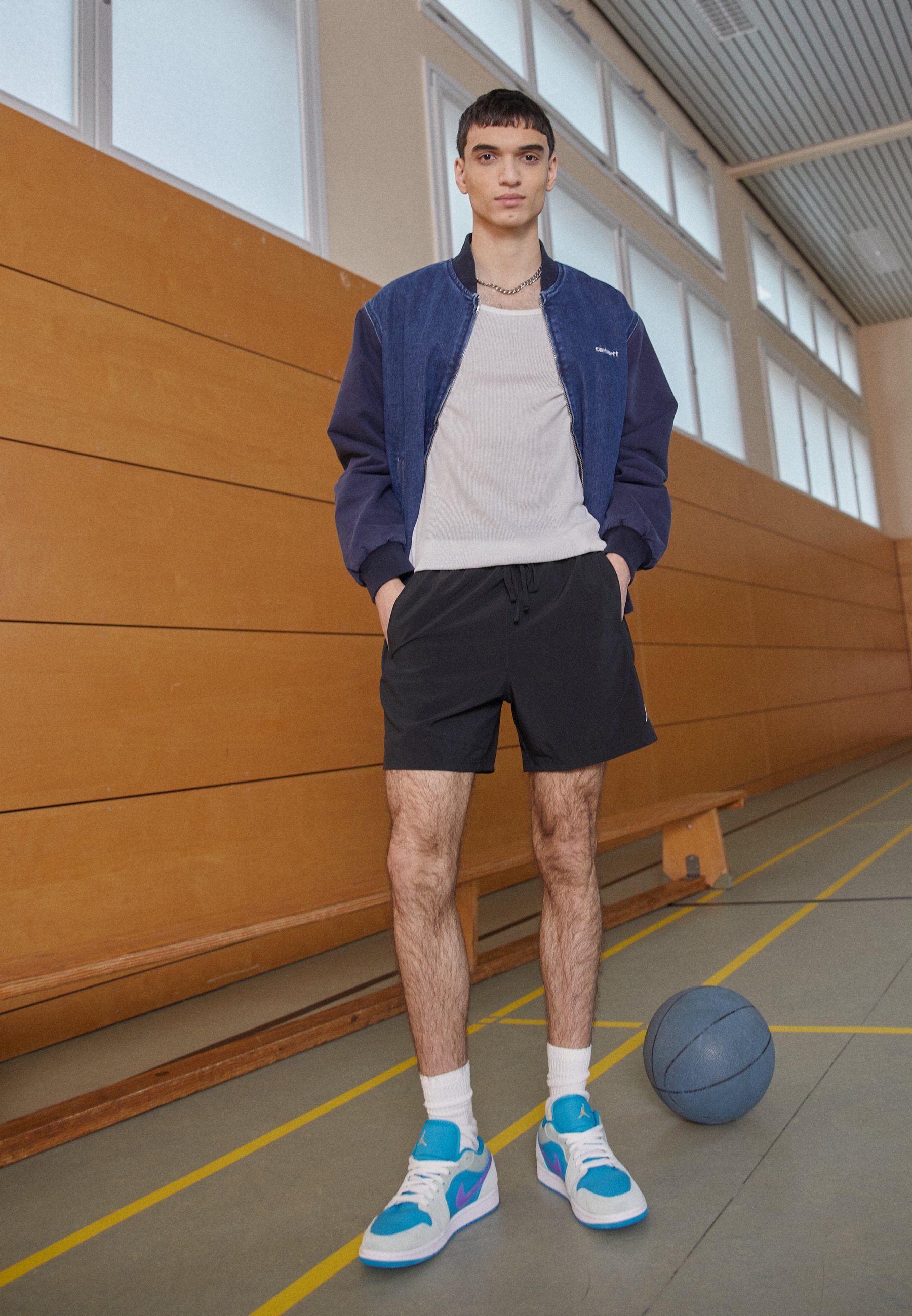 Pantaloncini sportivi Jordan - nero/bianco