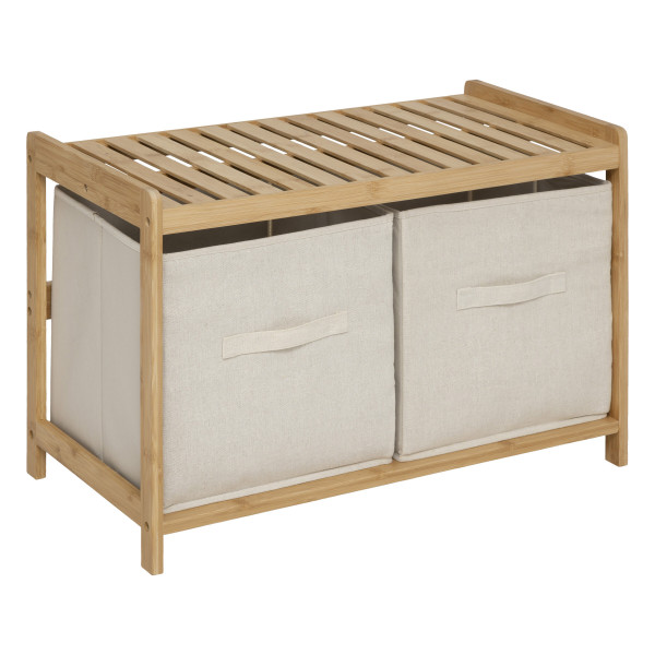 ŁAWKA DO PRZECHOWYWANIA Tidy Box 2-KOMOROWA bambusowa beżowa