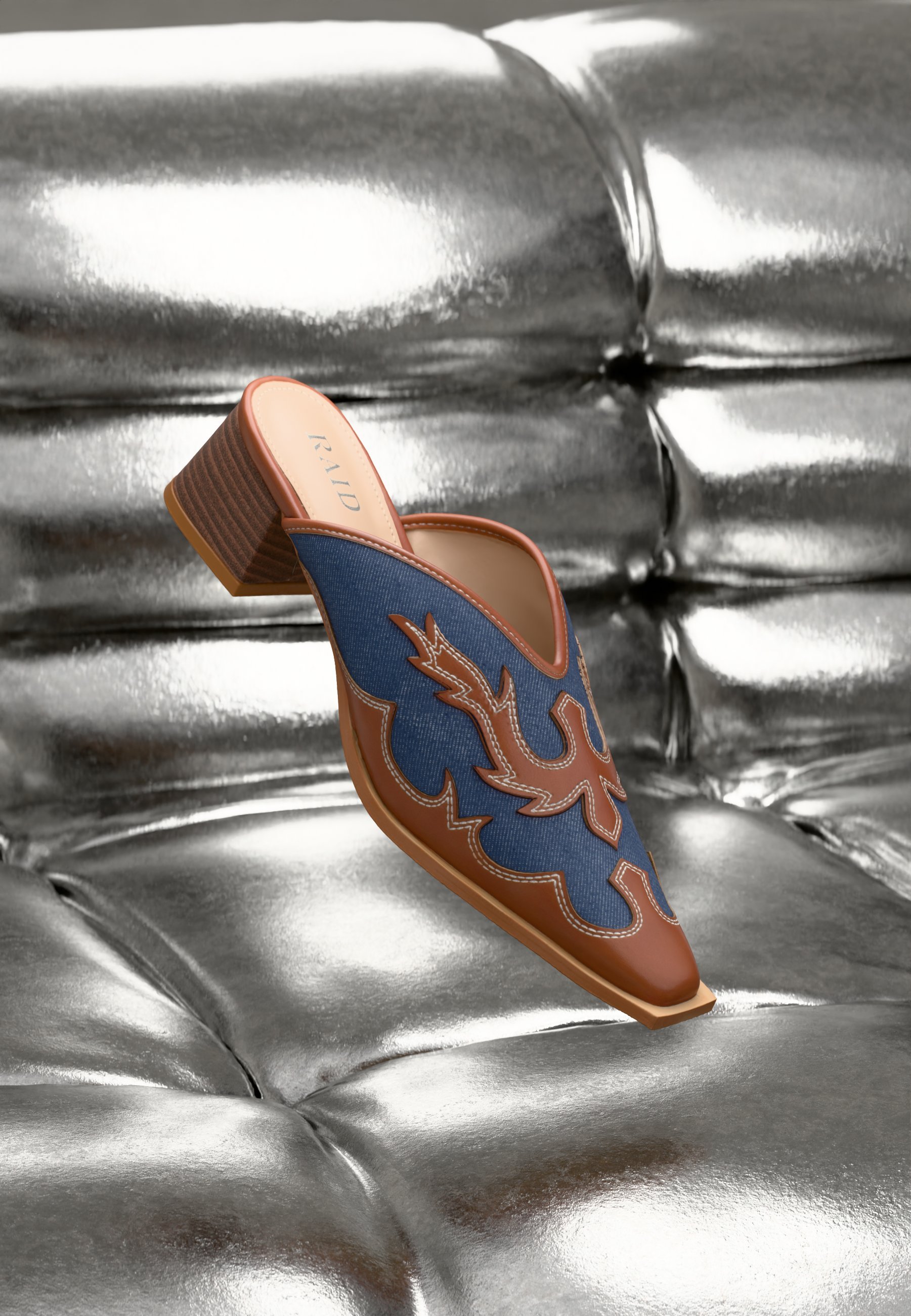 RAID SCENTRA - Mules - beige/blauw