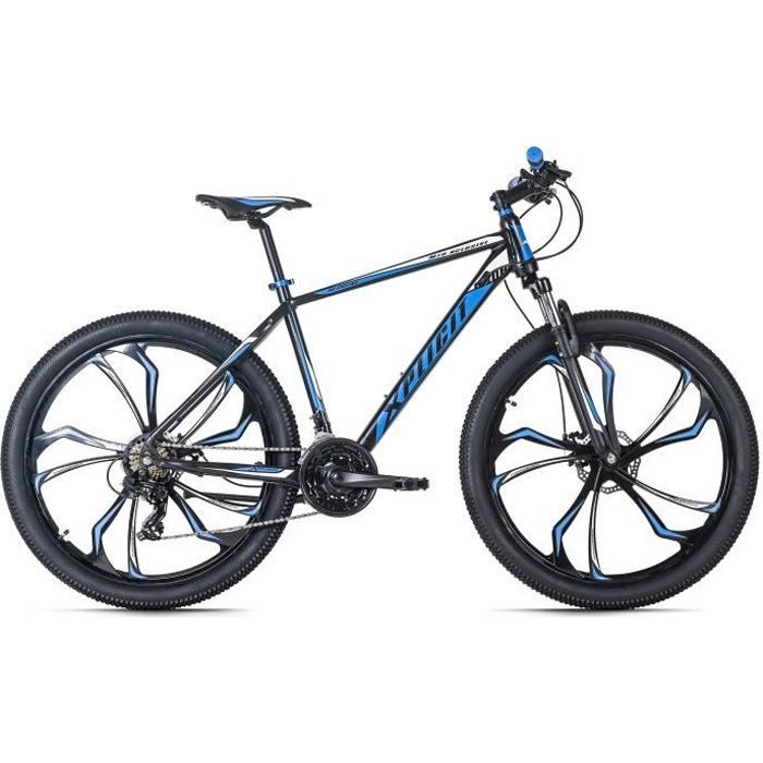 Vélo VTT Semi-Rigide 27,5'' - KS CYCLING Xplicit - Homme - 21 Vitesses - Noir-Bleu