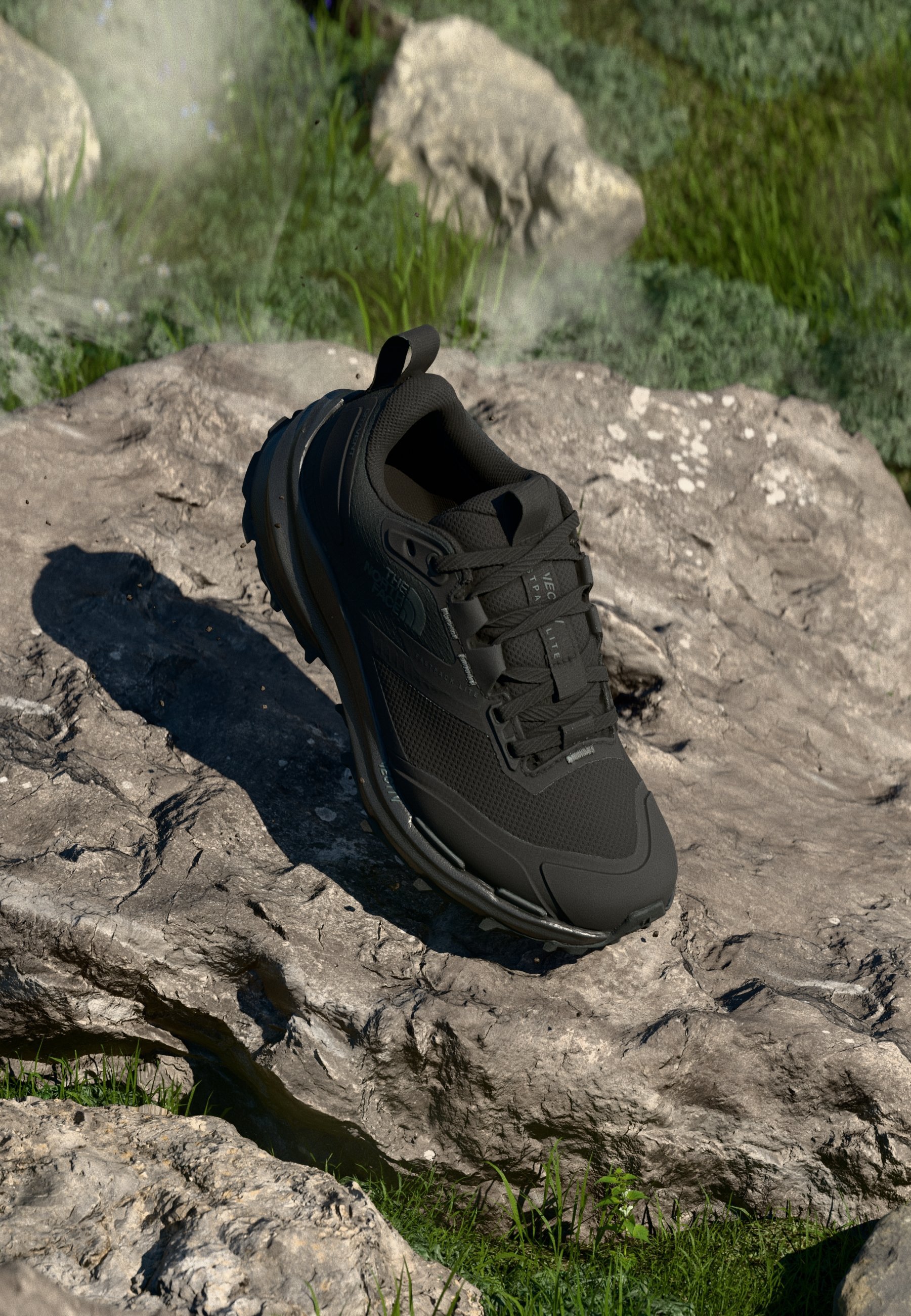 The North Face VECTIV FASTPACK - Trailrunningschoenen - zwart/antracietgrijs