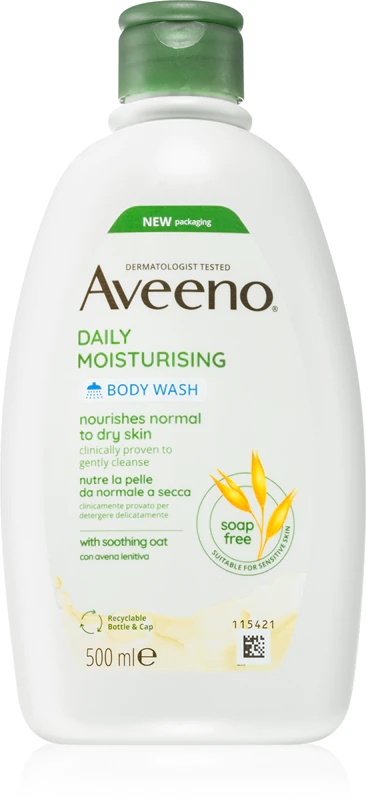 „Aveeno Daily Moisturising Body Wash“ intensyviai maitinamasis dušo kremas